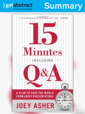 cover image of 15 Minutes Including Q&A (Summary)